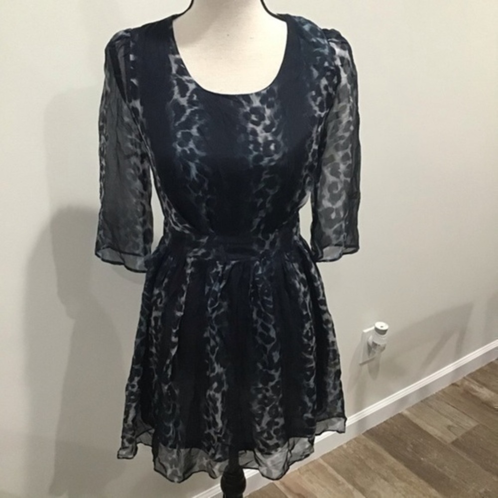 Anthropologie Line & Dot | leopard print dress